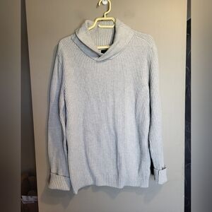 RW&CO. Cream Ribbed Knit Sweater, Size Medium